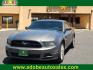 2013 GRAY /Charcoal Black - 1W Ford Mustang V6 (1ZVBP8AM7D5) with an 3.7L V-6 DOHC, Ti-VCT variable valve control, regular unleaded, engine with 305HP engine, located at 4711 Ave Q, Lubbock, TX, 79412, (806) 687-2362, 33.551304, -101.855293 - Photo#0
