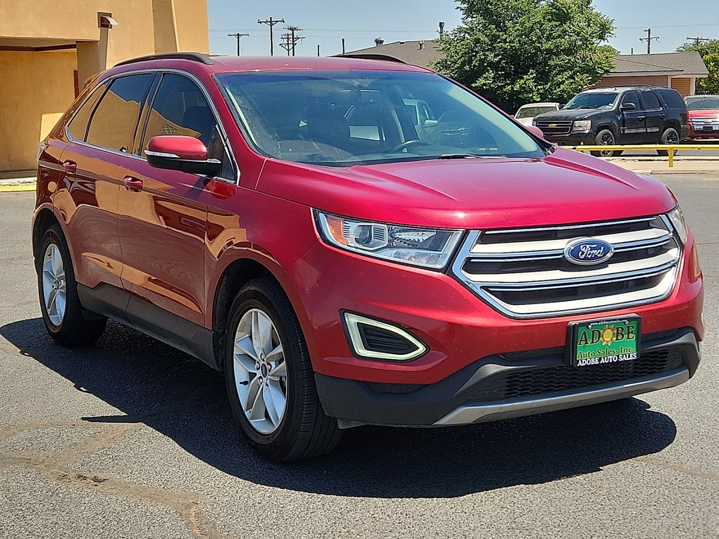 2016 RED /Ebony - LE Ford Edge SEL (2FMPK3J81GB) with an 3.5L V-6 DOHC, variable valve control, regular unleaded, engine with 280HP engine, located at 4711 Ave Q, Lubbock, TX, 79412, (806) 687-2362, 33.551304, -101.855293 - Photo#5