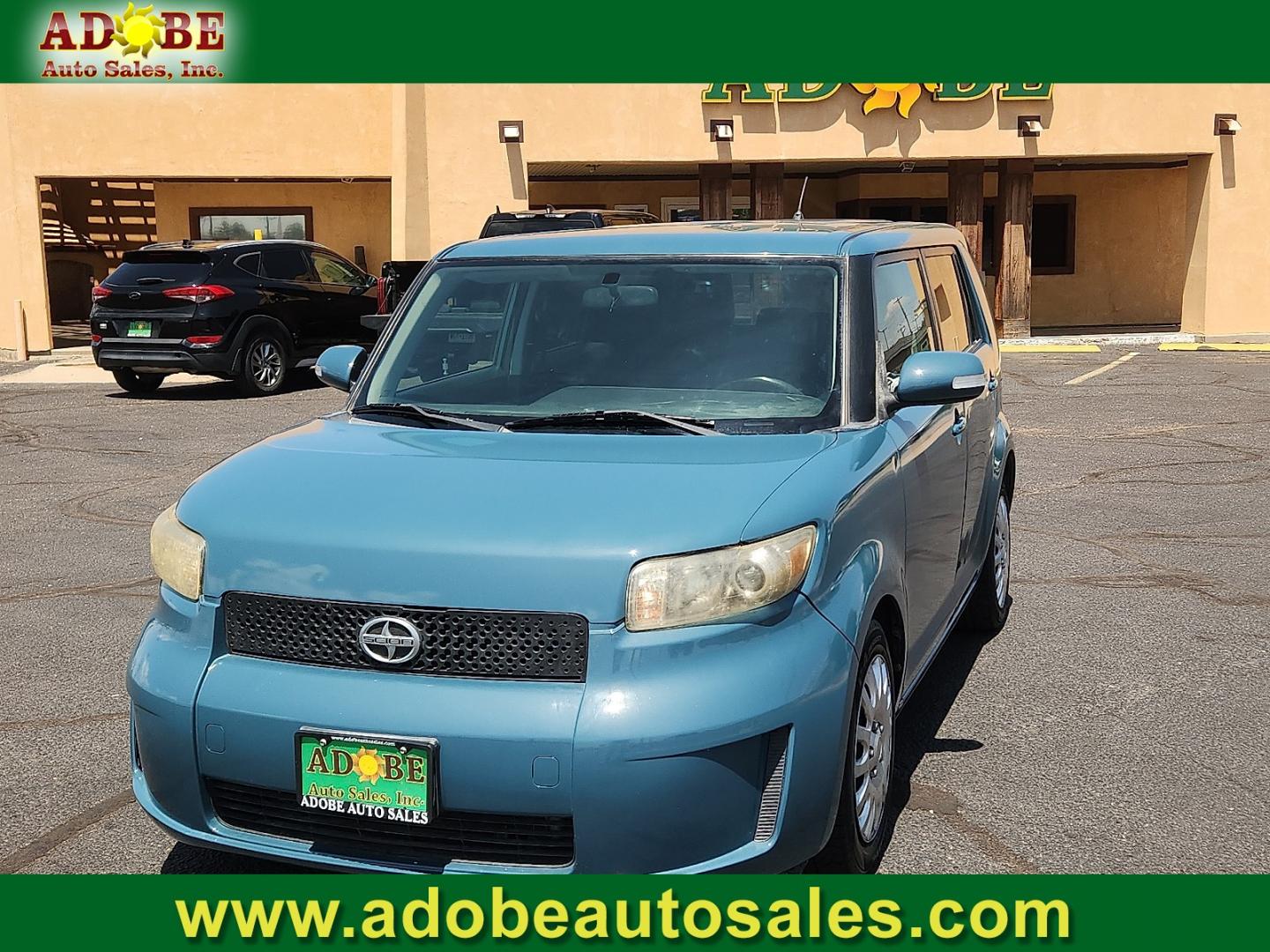 2008 GREEN /Dark Gray - 10 Scion xB (JTLKE50E881) with an 2.4L I-4 DOHC, variable valve control, regular unleaded, engine with 158HP engine, located at 4711 Ave Q, Lubbock, TX, 79412, (806) 687-2362, 33.551304, -101.855293- Photo#0
