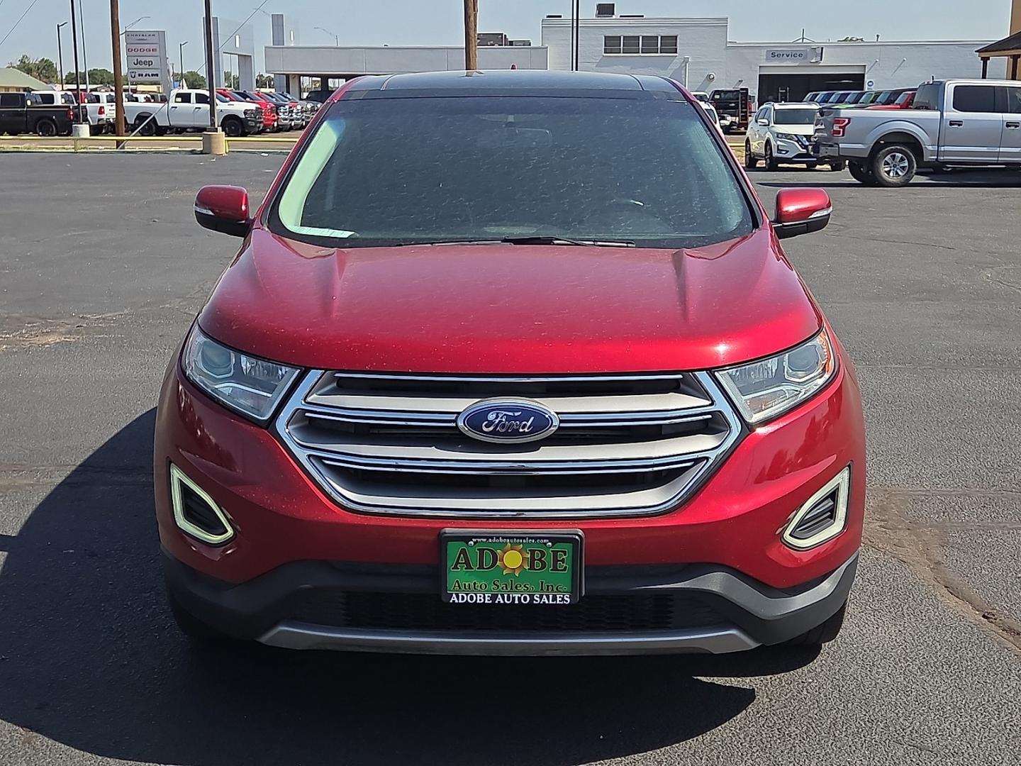 2018 Ruby Red Metallic Tinted Clearcoat - RR /Ebony - PE Ford Edge Titanium (2FMPK3K85JB) with an 3.5L V-6 DOHC, variable valve control, regular unleaded, engine with 280HP engine, located at 4711 Ave Q, Lubbock, TX, 79412, (806) 687-2362, 33.551304, -101.855293- Photo#7