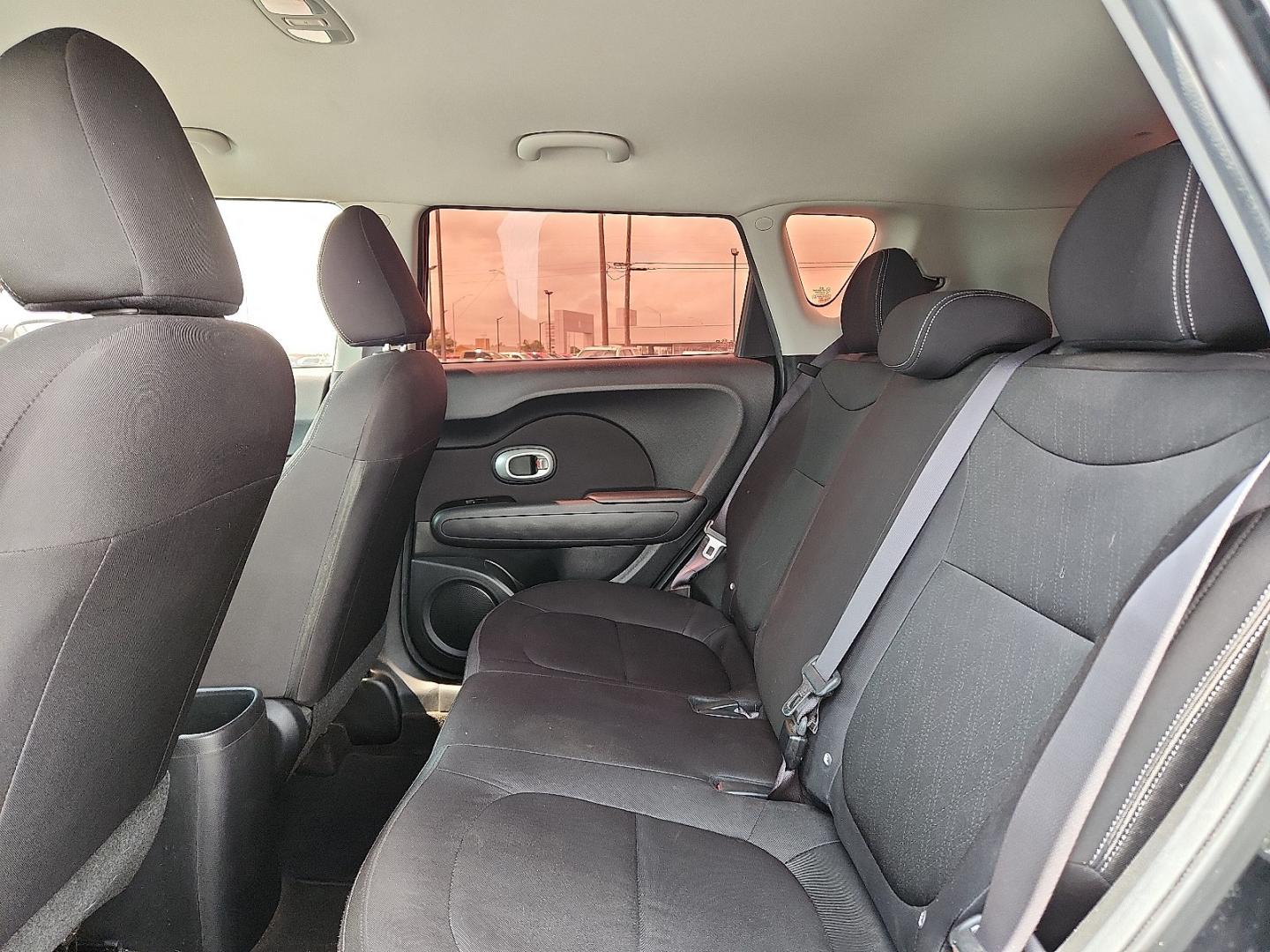 2015 BLACK /Black - EQ Kia Soul (KNDJN2A23F7) with an Gamma 1.6L I-4 gasoline direct injection, DOHC, variable valve control, regular unleaded, engine with 130HP engine, located at 4711 Ave Q, Lubbock, TX, 79412, (806) 687-2362, 33.551304, -101.855293- Photo#9