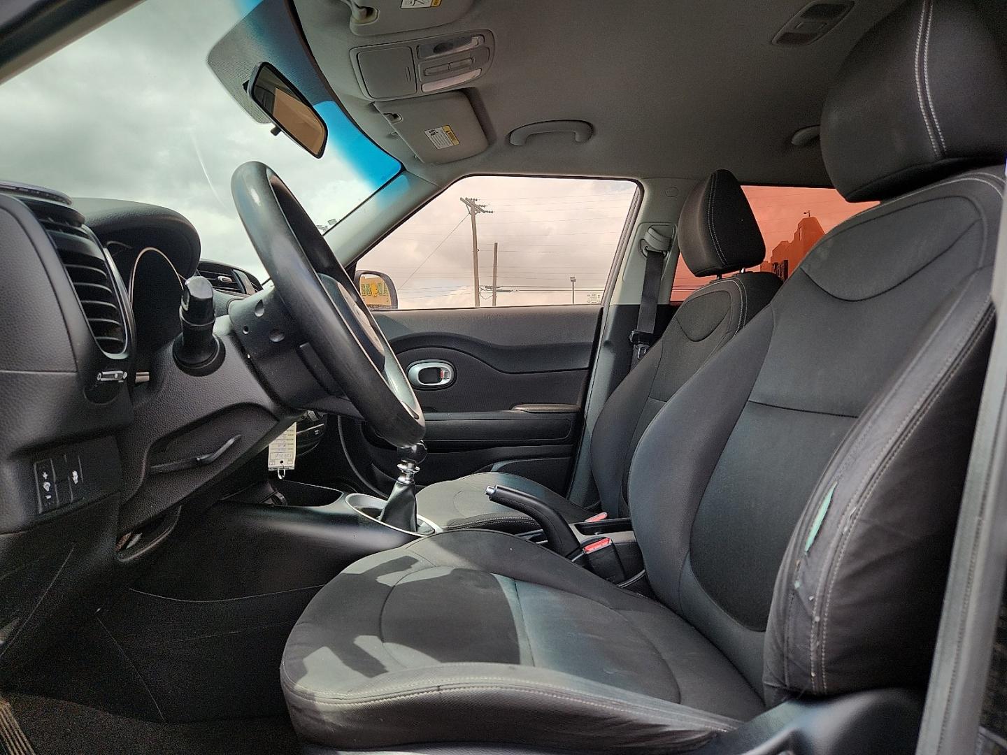 2015 BLACK /Black - EQ Kia Soul (KNDJN2A23F7) with an Gamma 1.6L I-4 gasoline direct injection, DOHC, variable valve control, regular unleaded, engine with 130HP engine, located at 4711 Ave Q, Lubbock, TX, 79412, (806) 687-2362, 33.551304, -101.855293- Photo#16