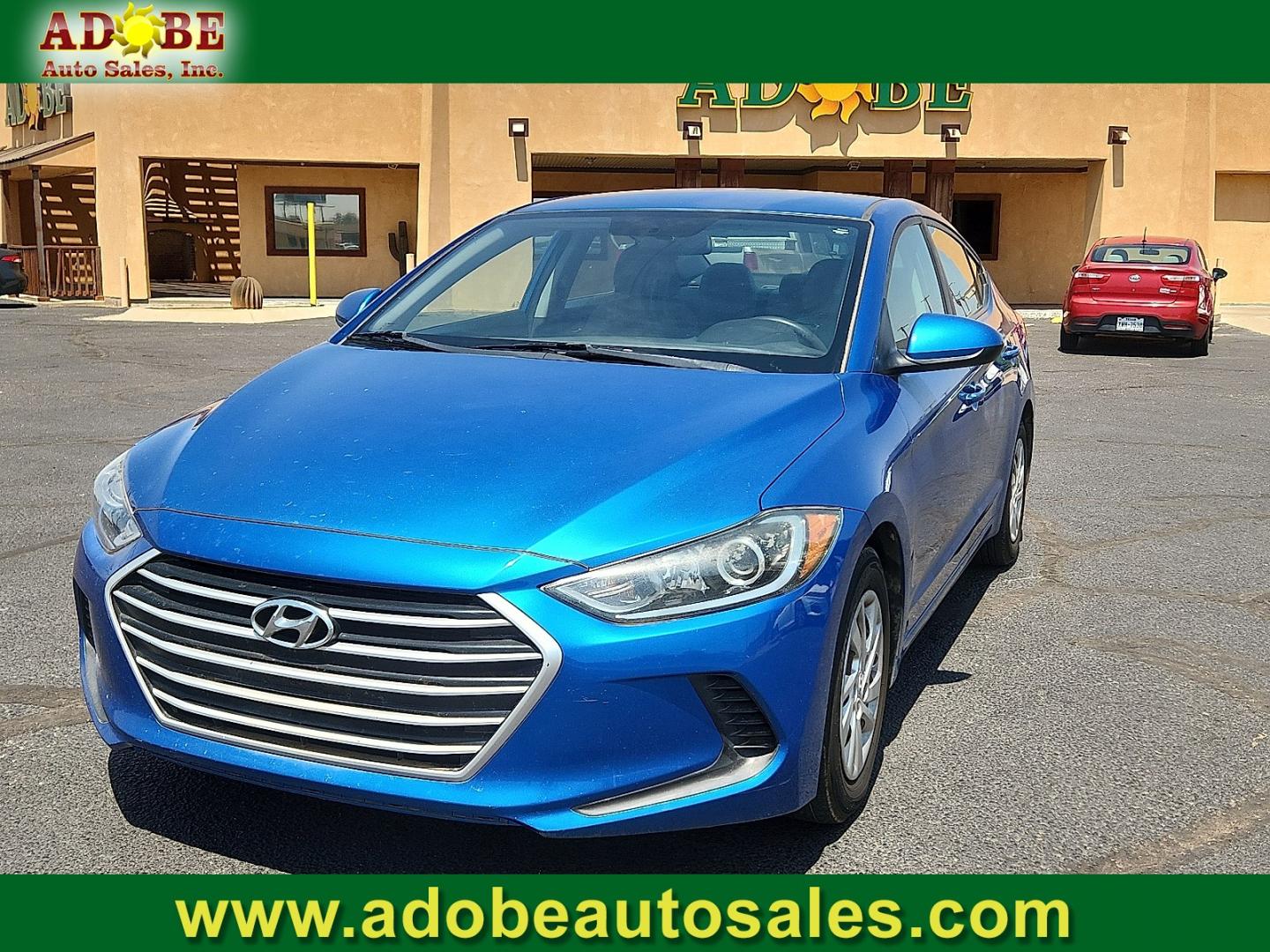 2017 BLUE /Beige - XA Hyundai Elantra SE (5NPD74LF9HH) with an Nu 2L I-4 DOHC, D-CVVT variable valve control, regular unleaded, engine with 147HP engine, located at 4711 Ave Q, Lubbock, TX, 79412, (806) 687-2362, 33.551304, -101.855293- Photo#0