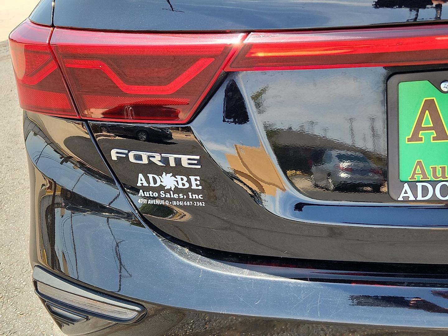 2020 BLACK Kia Forte GT-Line (3KPF34ADXLE) with an 2L I-4 DOHC, D-CVVT variable valve control, regular unleaded, engine with 147HP engine, located at 4711 Ave Q, Lubbock, TX, 79412, (806) 687-2362, 33.551304, -101.855293- Photo#8