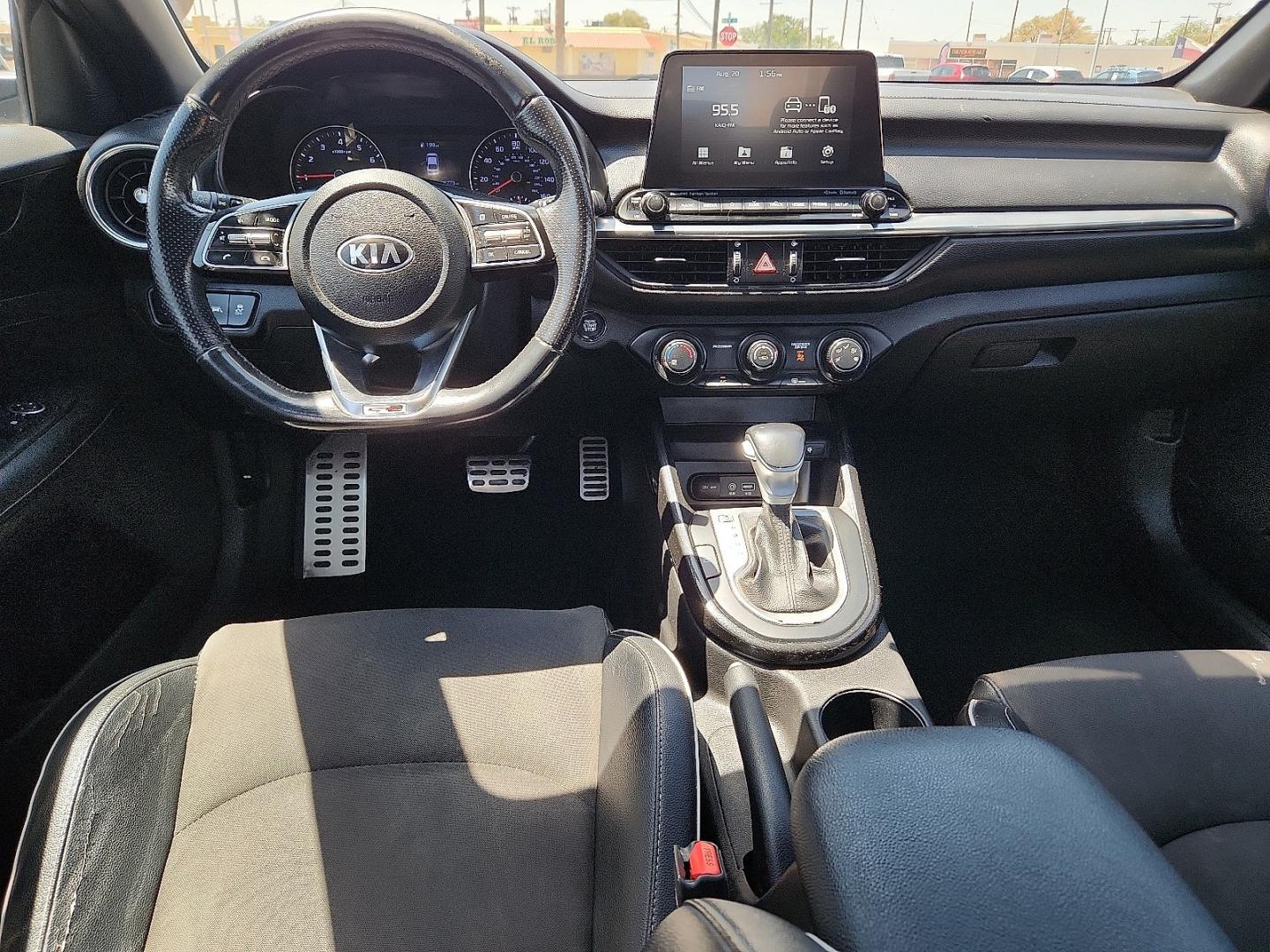 2020 BLACK Kia Forte GT-Line (3KPF34ADXLE) with an 2L I-4 DOHC, D-CVVT variable valve control, regular unleaded, engine with 147HP engine, located at 4711 Ave Q, Lubbock, TX, 79412, (806) 687-2362, 33.551304, -101.855293- Photo#14