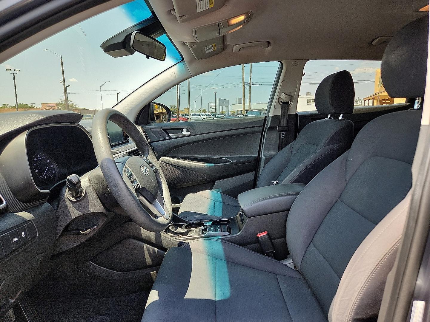 2019 GRAY /Black - TRY Hyundai Tucson SE (KM8J23A48KU) with an Nu 2L I-4 gasoline direct injection, DOHC, D-CVVT variable valve control, regular unleaded, engine with 161HP engine, located at 4711 Ave Q, Lubbock, TX, 79412, (806) 687-2362, 33.551304, -101.855293- Photo#18