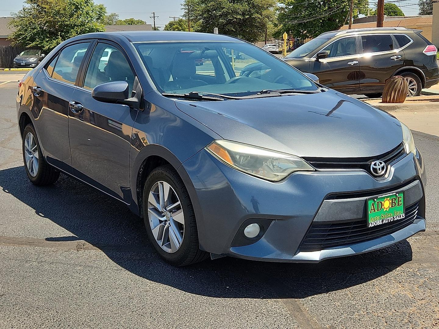 2014 GRAY /Ash - 16 Toyota Corolla LE ECO (5YFBPRHE8EP) with an 1.8L I-4 DOHC, VVT-iE variable valve control, regular unleaded, engine with 140HP engine, located at 4711 Ave Q, Lubbock, TX, 79412, (806) 687-2362, 33.551304, -101.855293- Photo#5