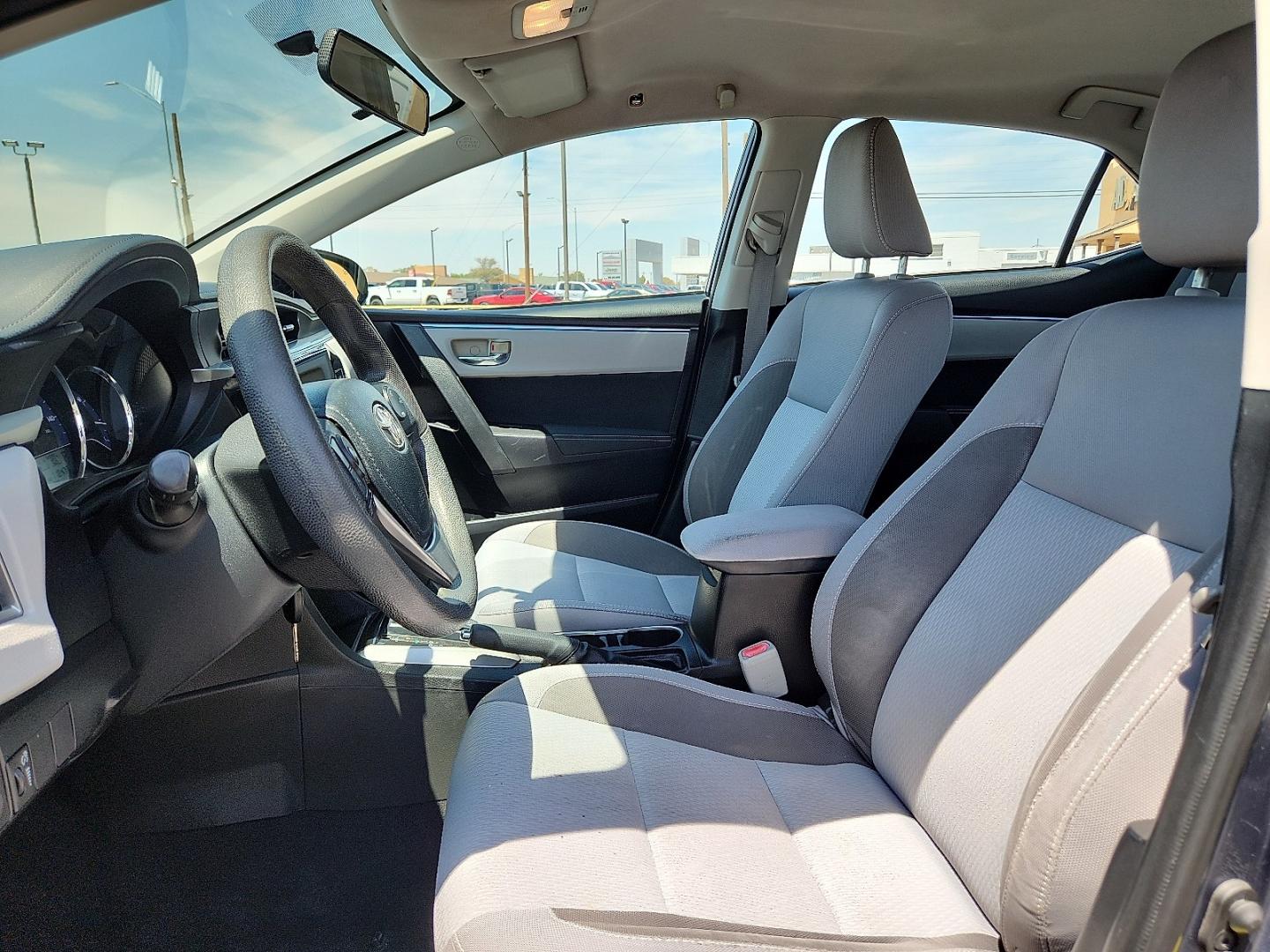2014 GRAY /Ash - 16 Toyota Corolla LE ECO (5YFBPRHE8EP) with an 1.8L I-4 DOHC, VVT-iE variable valve control, regular unleaded, engine with 140HP engine, located at 4711 Ave Q, Lubbock, TX, 79412, (806) 687-2362, 33.551304, -101.855293- Photo#17