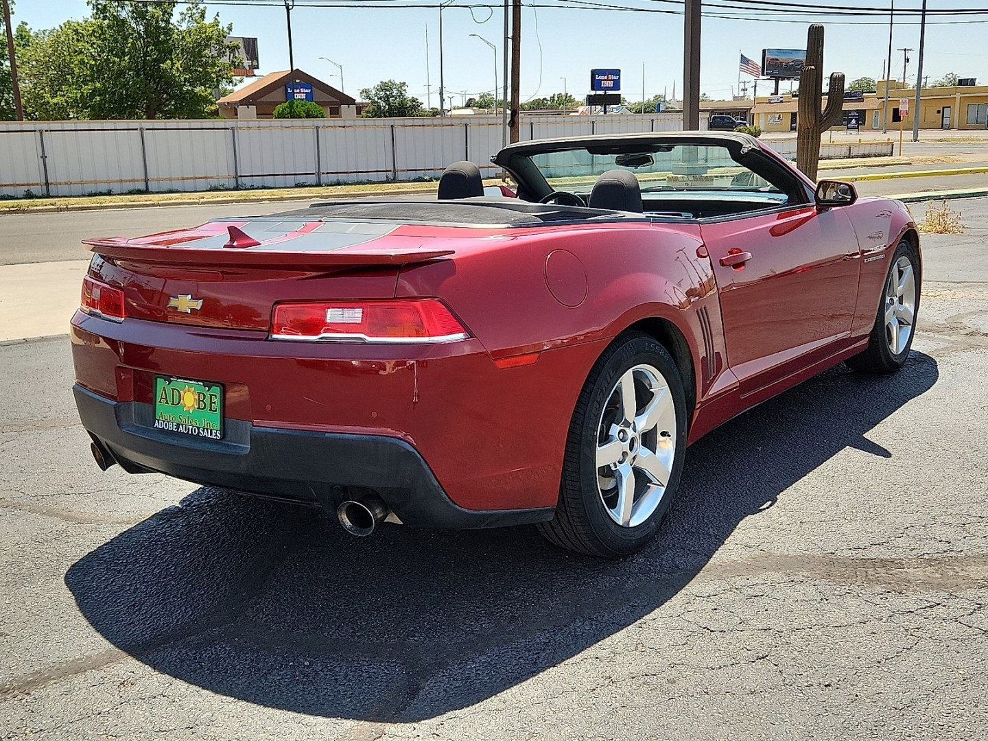 2015 MAROON /Black - AFC Chevrolet Camaro 1LT (2G1FD3D35F9) with an 3.6L V-6 gasoline direct injection, DOHC, variable valve control, regular unleaded, engine with 323HP engine, located at 4711 Ave Q, Lubbock, TX, 79412, (806) 687-2362, 33.551304, -101.855293- Photo#3