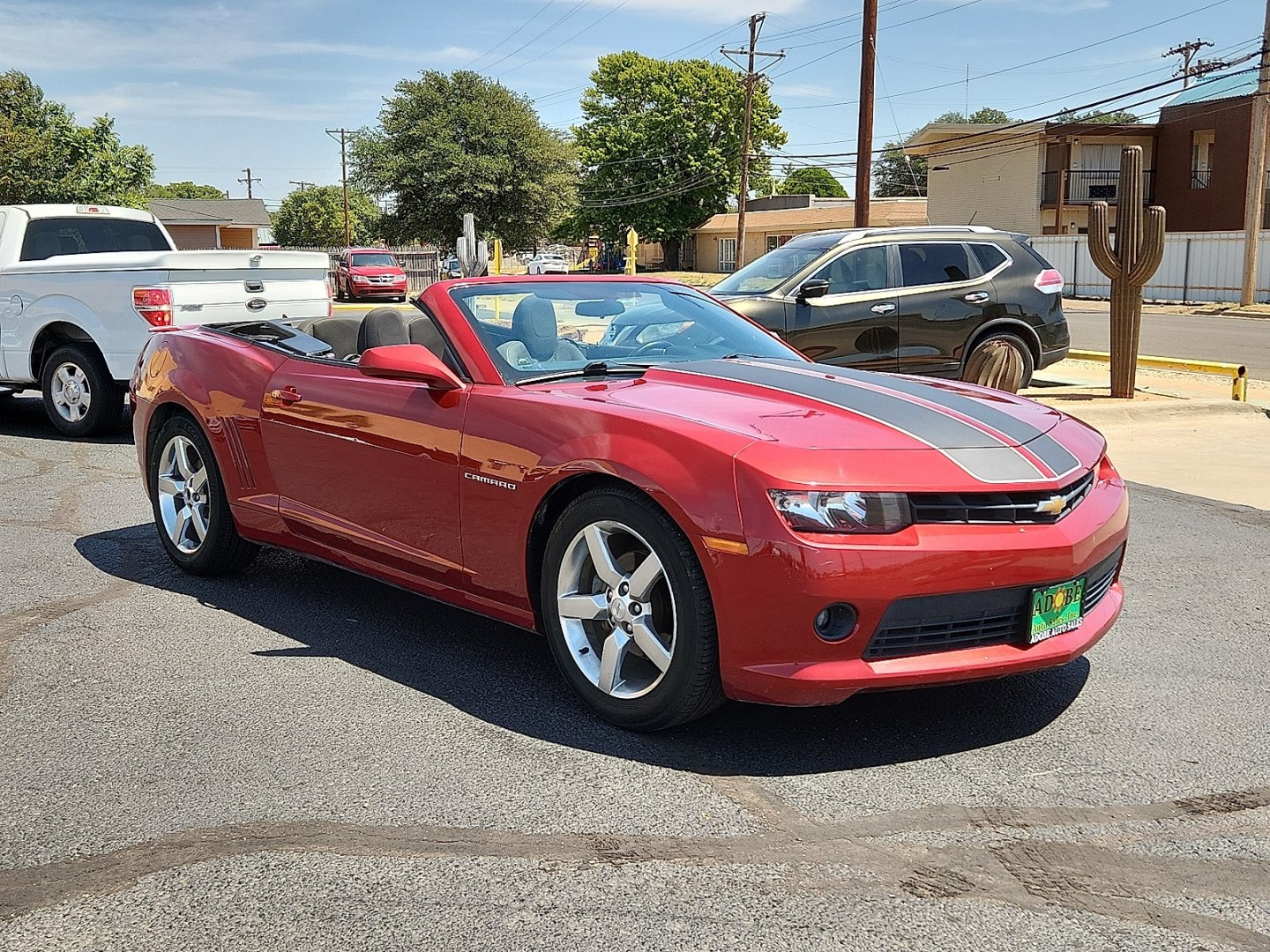 2015 MAROON /Black - AFC Chevrolet Camaro 1LT (2G1FD3D35F9) with an 3.6L V-6 gasoline direct injection, DOHC, variable valve control, regular unleaded, engine with 323HP engine, located at 4711 Ave Q, Lubbock, TX, 79412, (806) 687-2362, 33.551304, -101.855293- Photo#5