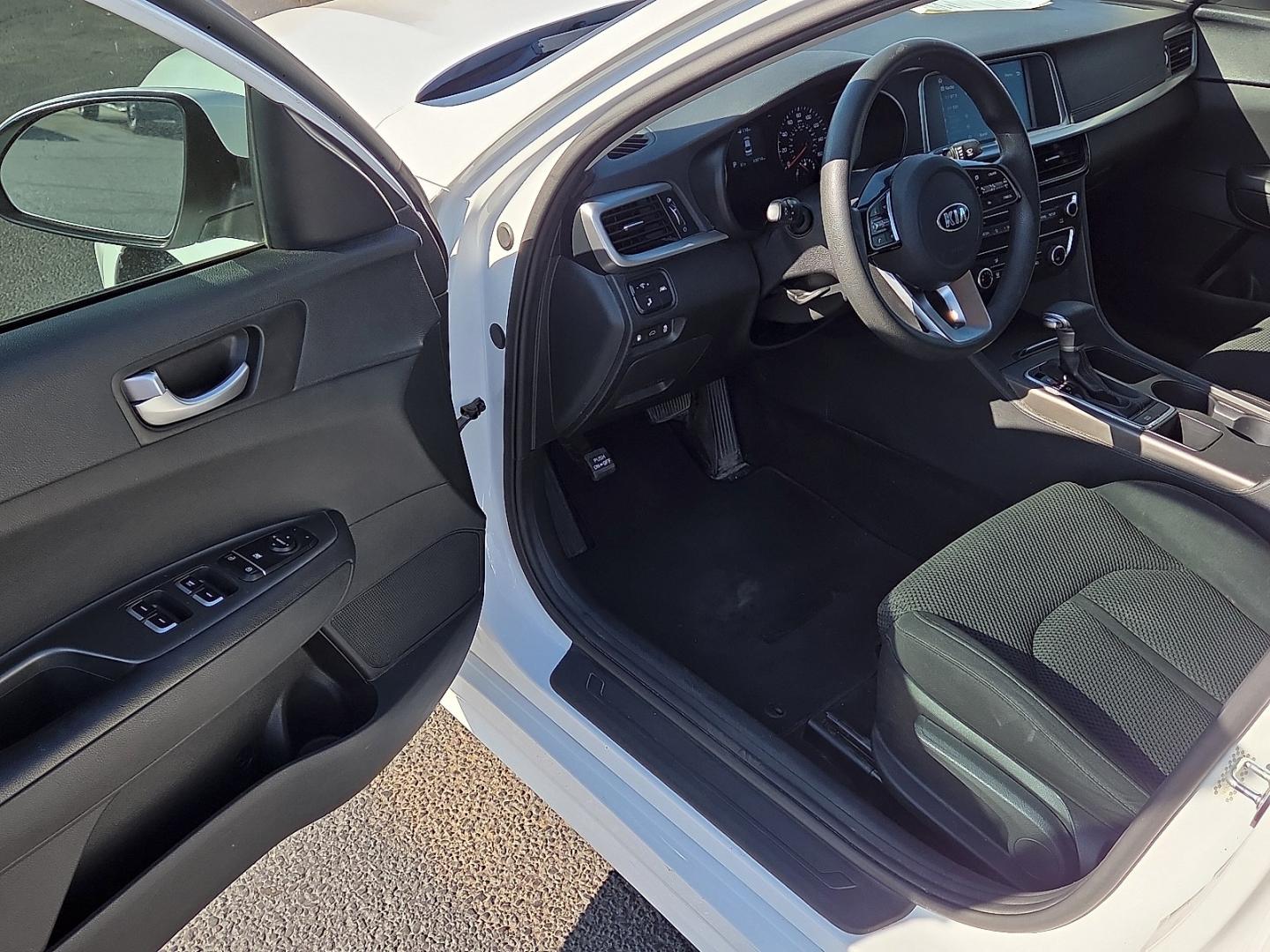 2020 Snow White Pearl - SWP /Black - WK Kia Optima LX (5XXGT4L33LG) with an Theta II 2.4L I-4 gasoline direct injection, DOHC, D-CVVT variable valve control, regular unleaded, engine with 185HP engine, located at 4711 Ave Q, Lubbock, TX, 79412, (806) 687-2362, 33.551304, -101.855293- Photo#18