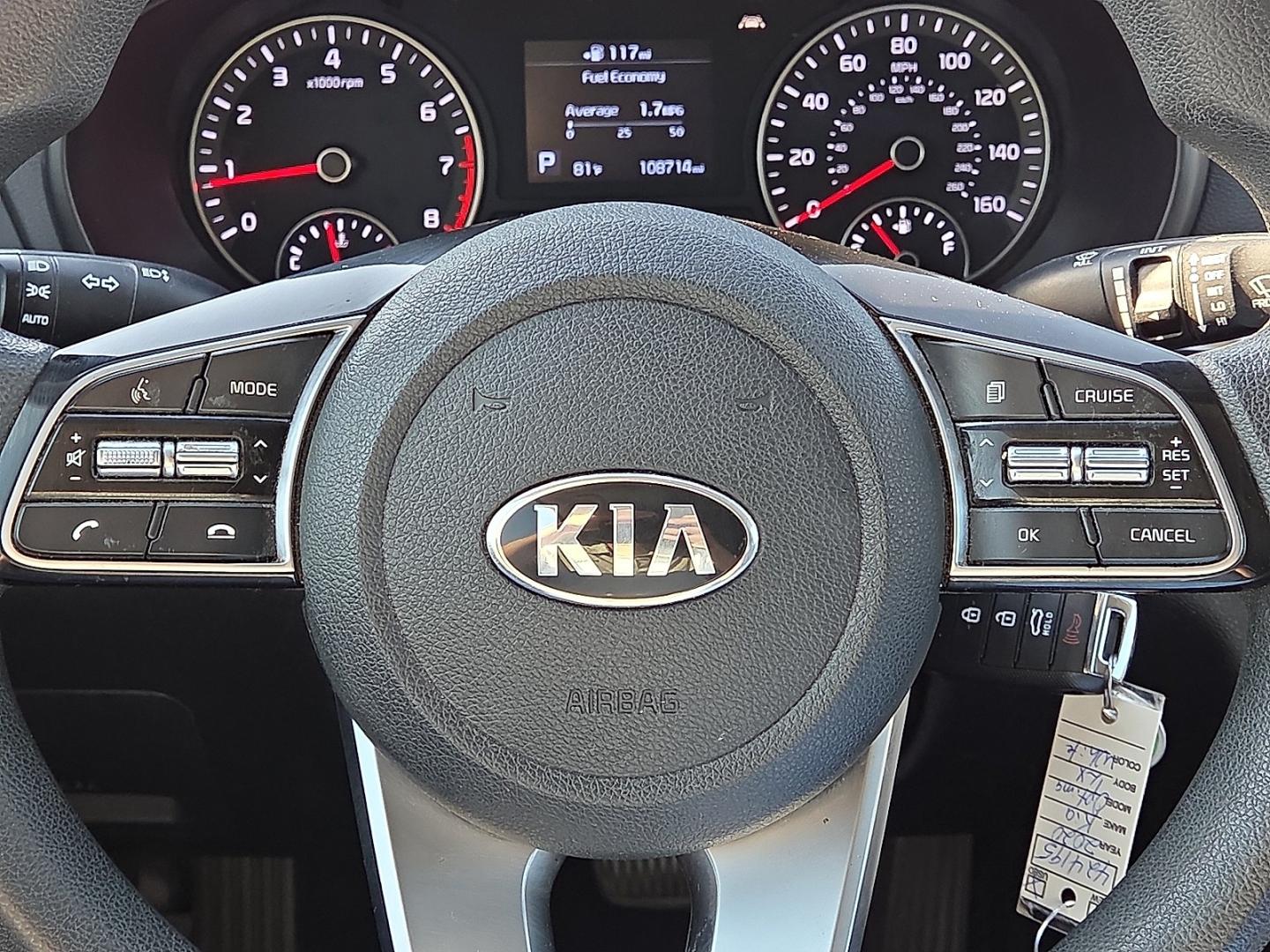 2020 Snow White Pearl - SWP /Black - WK Kia Optima LX (5XXGT4L33LG) with an Theta II 2.4L I-4 gasoline direct injection, DOHC, D-CVVT variable valve control, regular unleaded, engine with 185HP engine, located at 4711 Ave Q, Lubbock, TX, 79412, (806) 687-2362, 33.551304, -101.855293- Photo#29