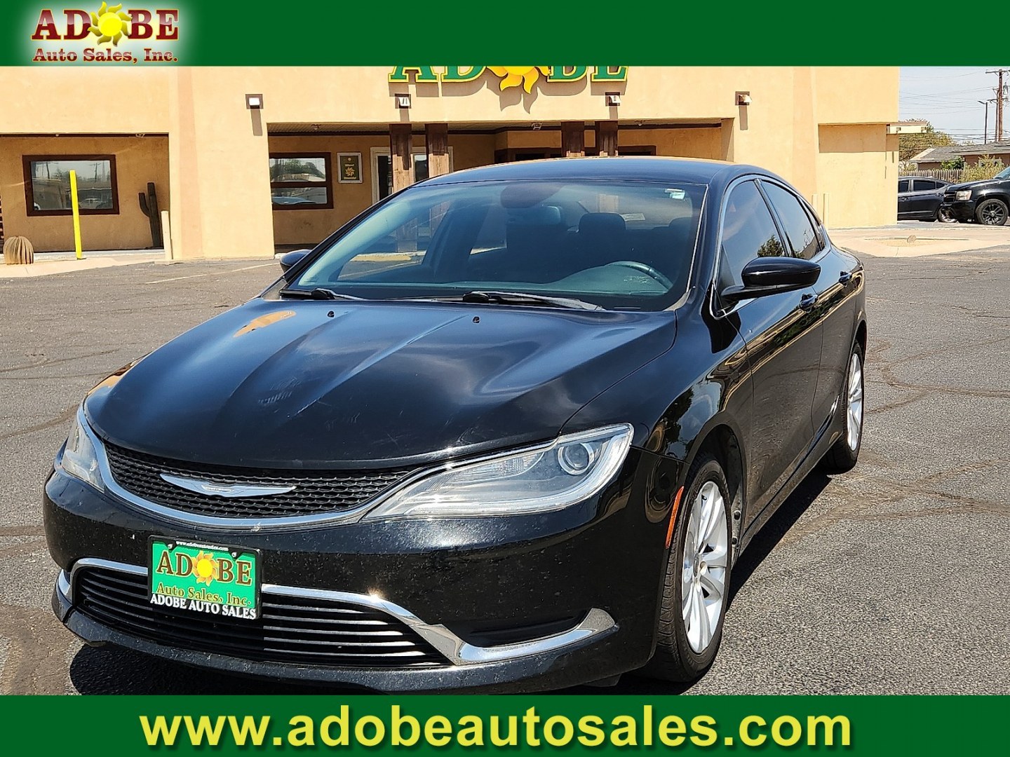 2015 Black Clearcoat - PX8 /Black - X9 Chrysler 200 Limited (1C3CCCAB3FN) with an 2.4L I4 MultiAir Engine engine, located at 4711 Ave Q, Lubbock, TX, 79412, (806) 687-2362, 33.551304, -101.855293- Photo#0