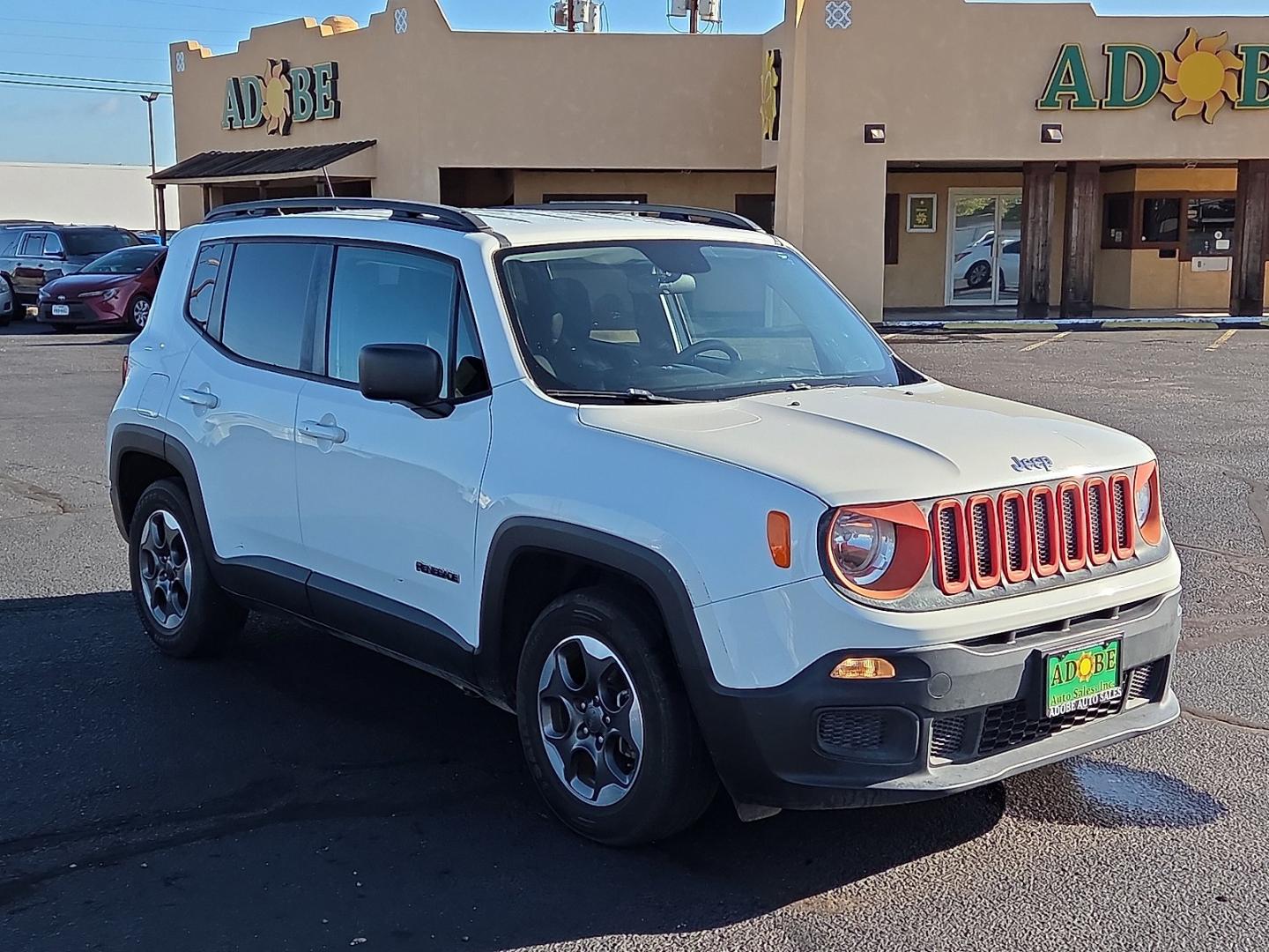 2017 Alpine White - PWV /Black - X9 Jeep Renegade Sport FWD (ZACCJAAB2HP) with an Tigershark MultiAir 2.4L I-4 variable valve control, regular gasoline, engine with 180HP engine, located at 4711 Ave Q, Lubbock, TX, 79412, (806) 687-2362, 33.551304, -101.855293- Photo#6
