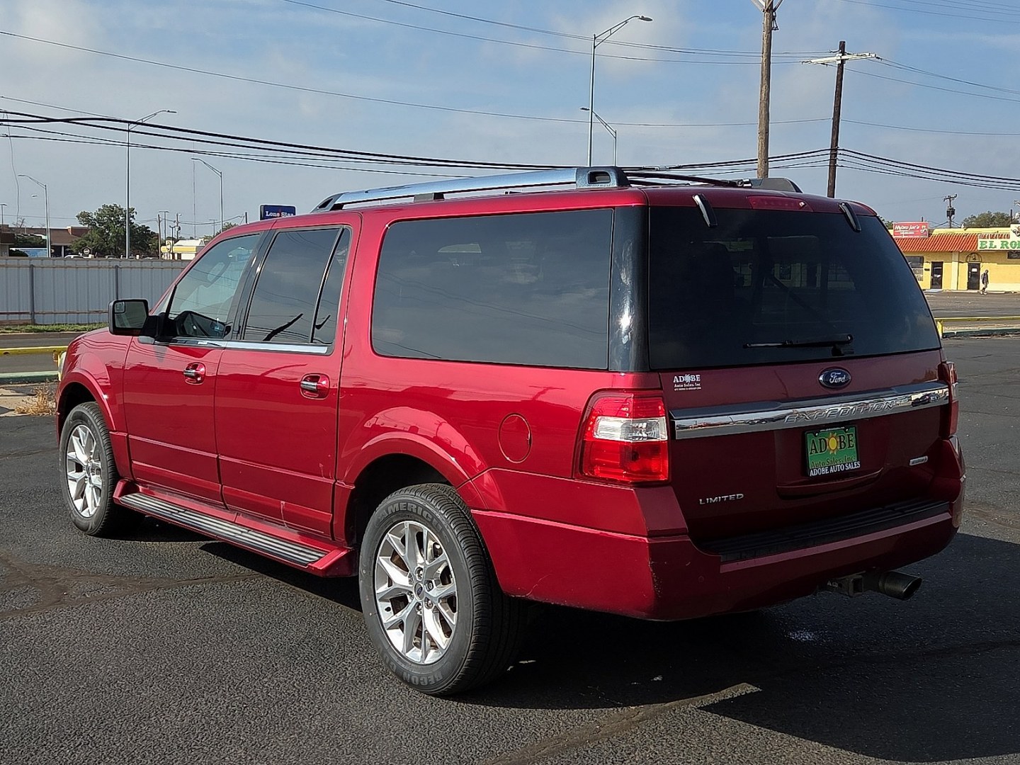 2017 Ruby Red Metallic Tinted Clearcoat - RR /Ebony - XH Ford Expedition EL Limited (1FMJK1KT6HE) with an EcoBoost 3.5L V-6 direct injection, DOHC, variable valve control, twin turbo, regular gasoline, engine with 365HP engine, located at 4711 Ave Q, Lubbock, TX, 79412, (806) 687-2362, 33.551304, -101.855293- Photo#2