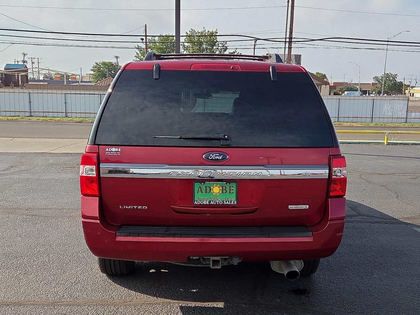 2017 Ruby Red Metallic Tinted Clearcoat - RR /Ebony - XH Ford Expedition EL Limited (1FMJK1KT6HE) with an EcoBoost 3.5L V-6 direct injection, DOHC, variable valve control, twin turbo, regular gasoline, engine with 365HP engine, located at 4711 Ave Q, Lubbock, TX, 79412, (806) 687-2362, 33.551304, -101.855293- Photo#3