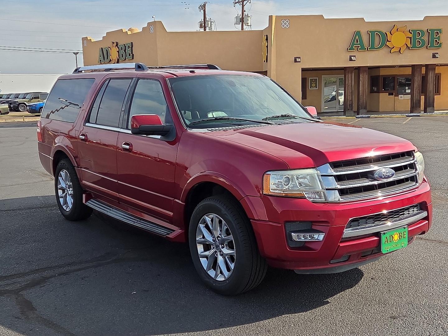 2017 Ruby Red Metallic Tinted Clearcoat - RR /Ebony - XH Ford Expedition EL Limited (1FMJK1KT6HE) with an EcoBoost 3.5L V-6 direct injection, DOHC, variable valve control, twin turbo, regular gasoline, engine with 365HP engine, located at 4711 Ave Q, Lubbock, TX, 79412, (806) 687-2362, 33.551304, -101.855293- Photo#6