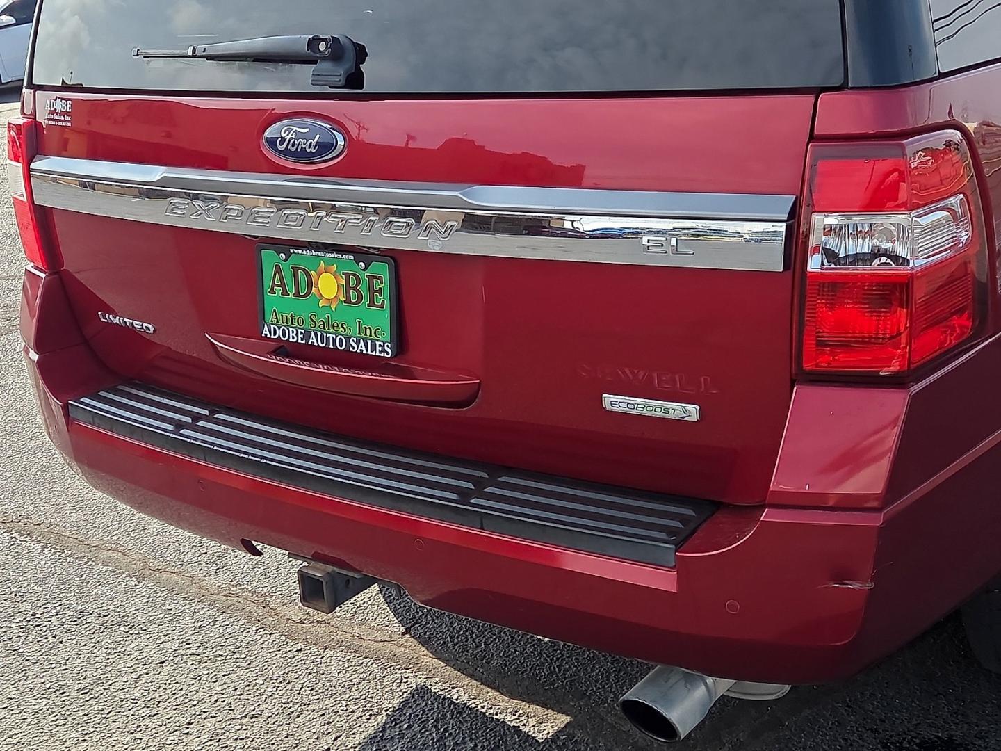 2017 Ruby Red Metallic Tinted Clearcoat - RR /Ebony - XH Ford Expedition EL Limited (1FMJK1KT6HE) with an EcoBoost 3.5L V-6 direct injection, DOHC, variable valve control, twin turbo, regular gasoline, engine with 365HP engine, located at 4711 Ave Q, Lubbock, TX, 79412, (806) 687-2362, 33.551304, -101.855293- Photo#15