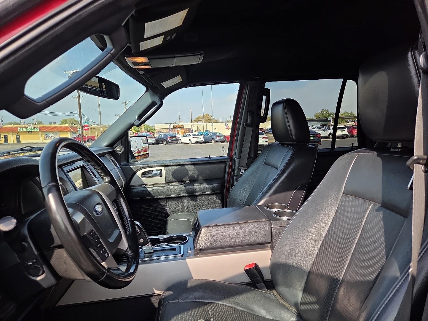 2017 Ruby Red Metallic Tinted Clearcoat - RR /Ebony - XH Ford Expedition EL Limited (1FMJK1KT6HE) with an EcoBoost 3.5L V-6 direct injection, DOHC, variable valve control, twin turbo, regular gasoline, engine with 365HP engine, located at 4711 Ave Q, Lubbock, TX, 79412, (806) 687-2362, 33.551304, -101.855293- Photo#23