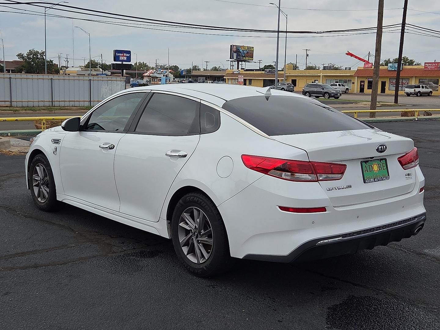 2020 Snow White Pearl - SWP /Black - WK Kia Optima LX (5XXGT4L31LG) with an Theta II 2.4L I-4 direct injection, DOHC, D-CVVT variable valve control, regular gasoline, engine with 185HP engine, located at 4711 Ave Q, Lubbock, TX, 79412, (806) 687-2362, 33.551304, -101.855293- Photo#2