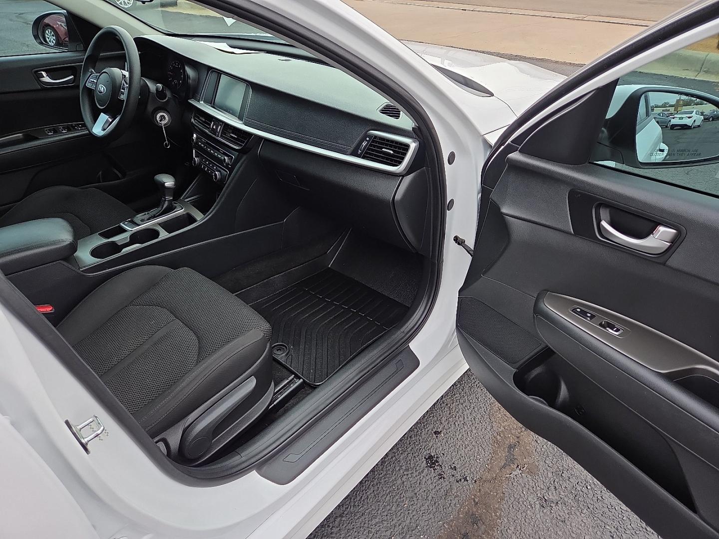 2020 Snow White Pearl - SWP /Black - WK Kia Optima LX (5XXGT4L31LG) with an Theta II 2.4L I-4 direct injection, DOHC, D-CVVT variable valve control, regular gasoline, engine with 185HP engine, located at 4711 Ave Q, Lubbock, TX, 79412, (806) 687-2362, 33.551304, -101.855293- Photo#11