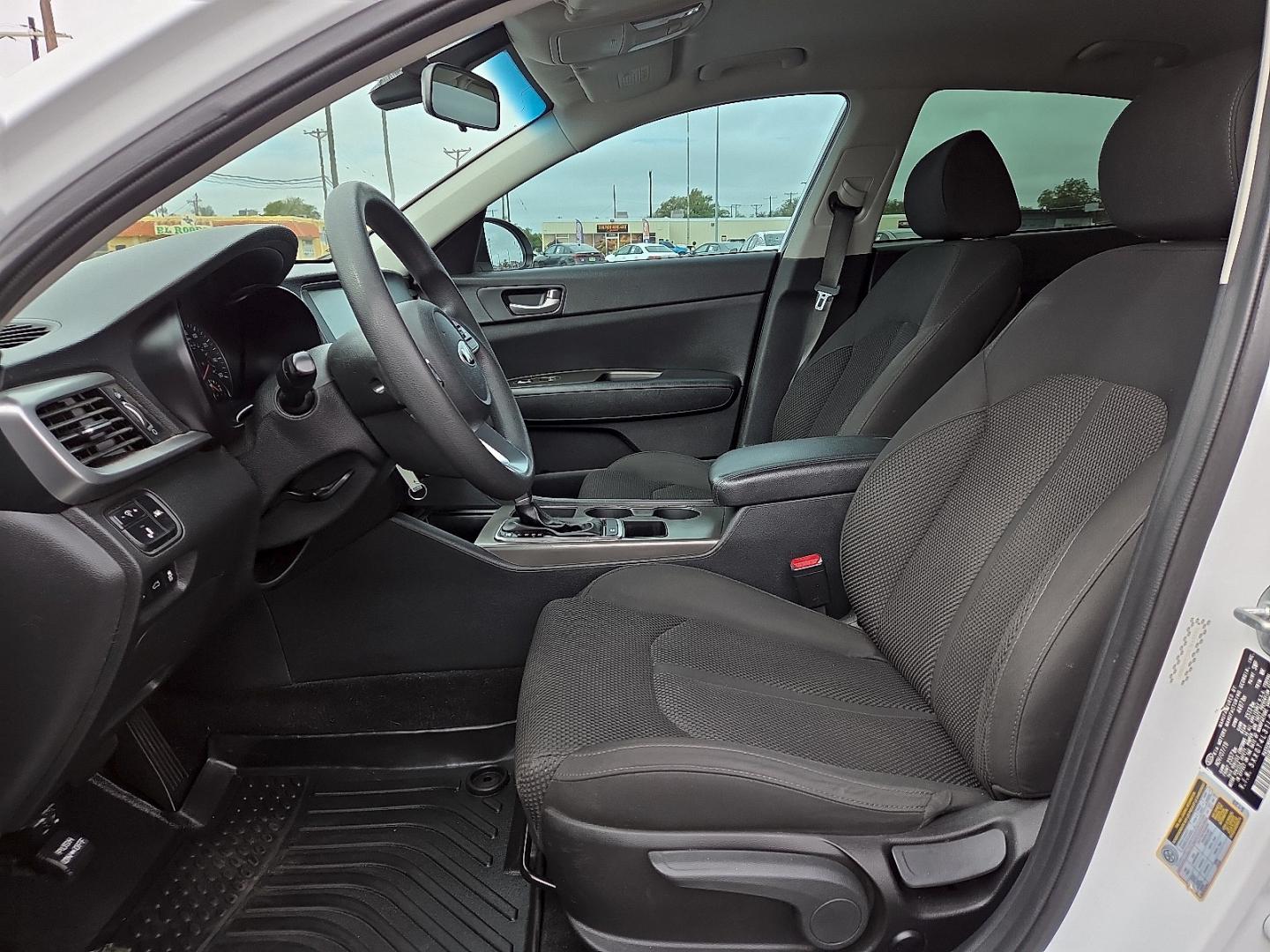 2020 Snow White Pearl - SWP /Black - WK Kia Optima LX (5XXGT4L31LG) with an Theta II 2.4L I-4 direct injection, DOHC, D-CVVT variable valve control, regular gasoline, engine with 185HP engine, located at 4711 Ave Q, Lubbock, TX, 79412, (806) 687-2362, 33.551304, -101.855293- Photo#22