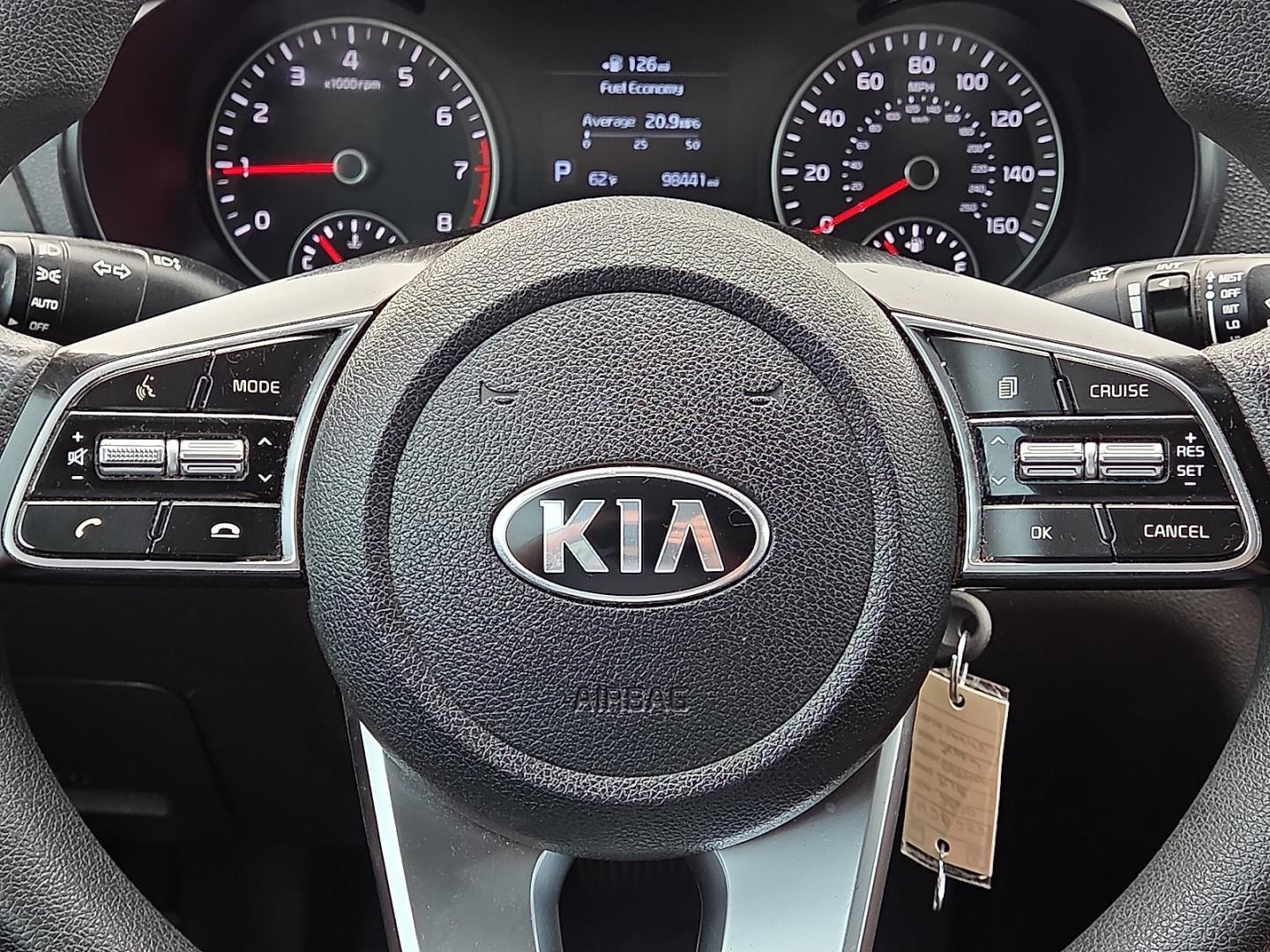 2020 Snow White Pearl - SWP /Black - WK Kia Optima LX (5XXGT4L31LG) with an Theta II 2.4L I-4 direct injection, DOHC, D-CVVT variable valve control, regular gasoline, engine with 185HP engine, located at 4711 Ave Q, Lubbock, TX, 79412, (806) 687-2362, 33.551304, -101.855293- Photo#29