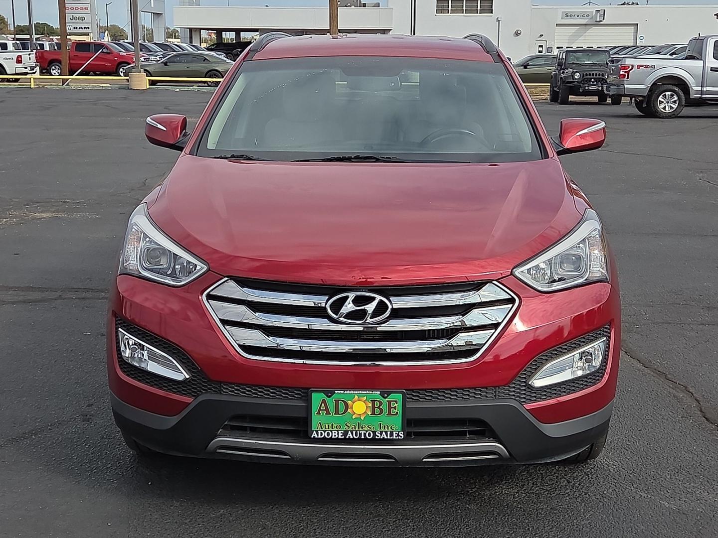 2014 Serrano Red - TR3 /Beige - VYN Hyundai Santa Fe Sport 2.0L Turbo (5XYZU3LA8EG) with an Theta II 2L I-4 direct injection, DOHC, variable valve control, intercooled turbo, regular gasoline, engine with 264HP engine, located at 4711 Ave Q, Lubbock, TX, 79412, (806) 687-2362, 33.551304, -101.855293- Photo#7